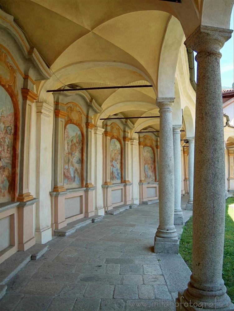 Mergozzo (Verbano-Cusio-Ossola, Italy) - Portico of the chapels of the Church of the Beata Vergine Assunta